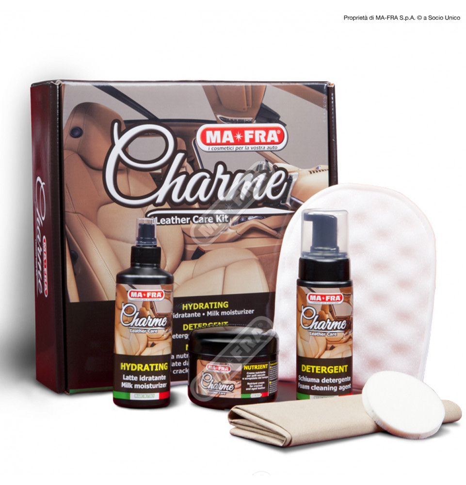 Charme Leather Car Kit - Pulizia interni in pelle auto - KIT AUTO IN PROMO