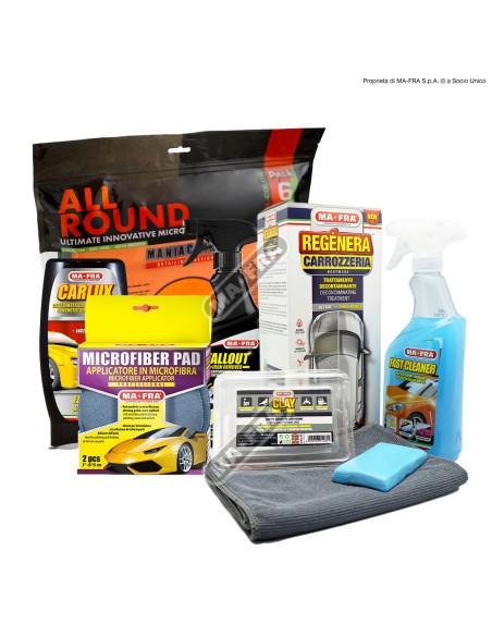 Kit Completo Decontaminazione e Protezione Carrozzeria Auto