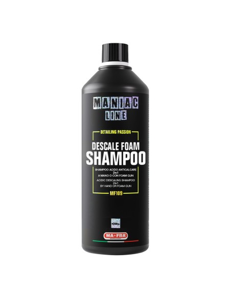 Descale Foam Shampoo, shampoo acido anticalcare 2in1 Maniac Line