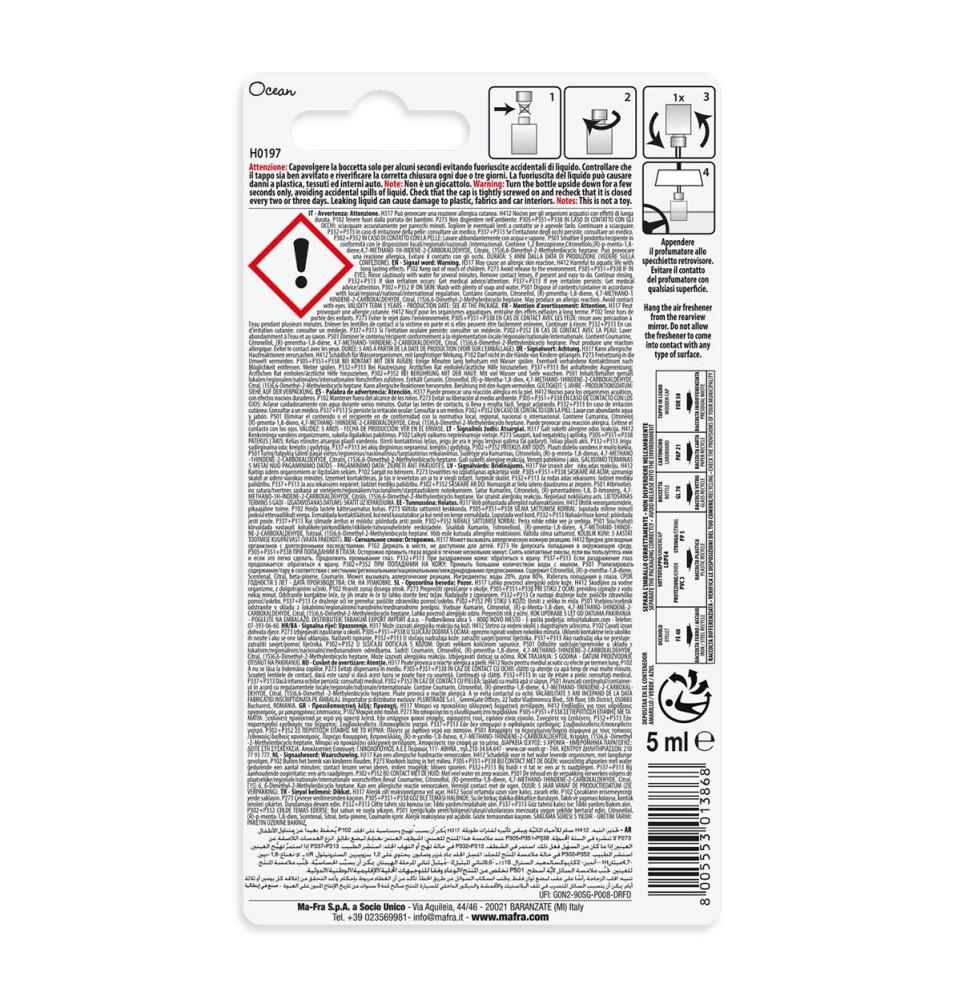 Deo Cube - Profumatore per auto con tappo in legno | 6 Fragranze