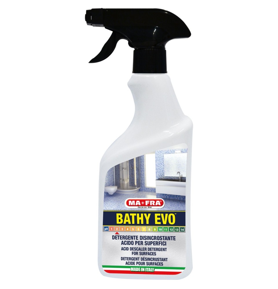 Bathy Evo 500ml | Detergente disincrostante per superfici | Mafra