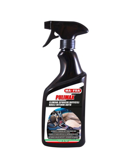 Pulimax prodotto per la pulizia e igienizzazioni interni auto