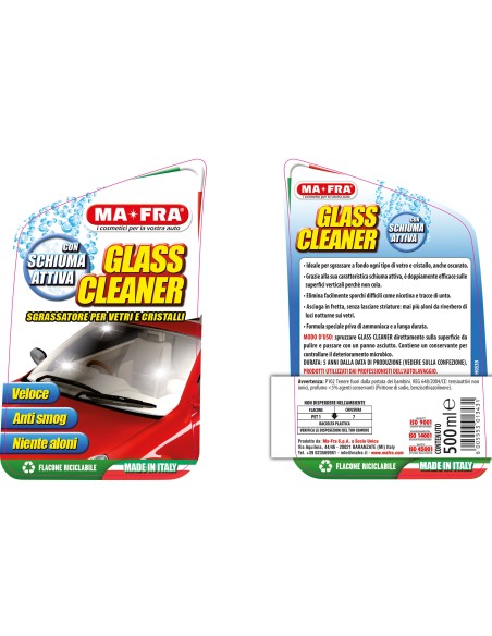 Glass Cleaner sgrassatore per vetri e cristalli auto