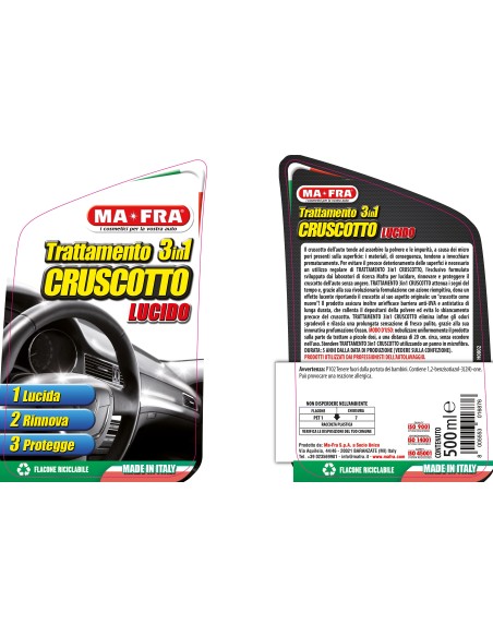Trattamento 3in1 Cruscotto Mafra | Lucida, rinnova e protegge il cruscotto auto