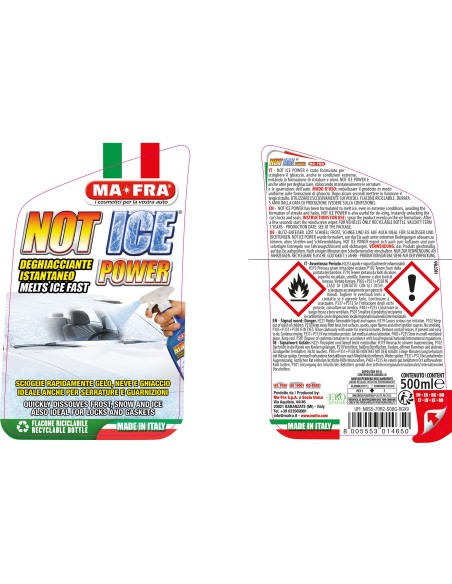 Not Ice Power | Deghiacciante Istantaneo Vetri e Cristalli Auto | Mafra Shop