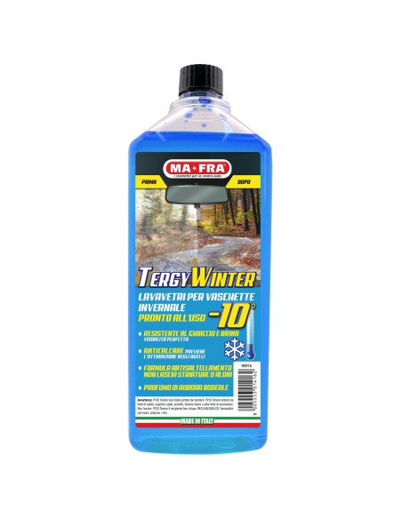 Tergy Winter -10° | Liquido lavavetri anticongelante pronto all'uso | Mafra