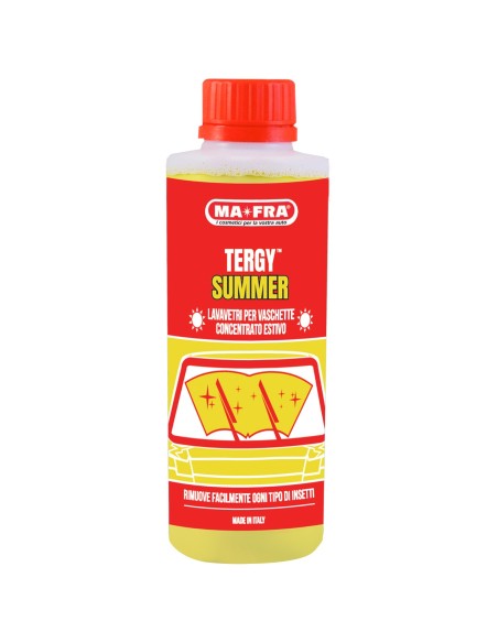 Tergy Summer 250ml | Liquido estivo lavavetri concentrato per vaschette tergicristallo auto | Mafra Shop
