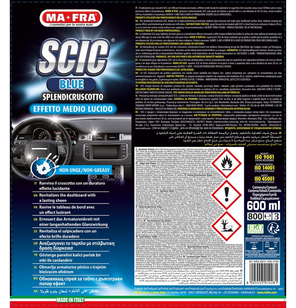 Scic Blu Mafra | lucida cruscotto effetto medio lucido | Mafra 2