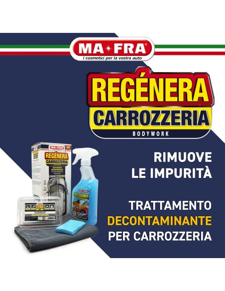 Kit Regénera Carrozzeria by Mafra | Trattamento decontaminate auto