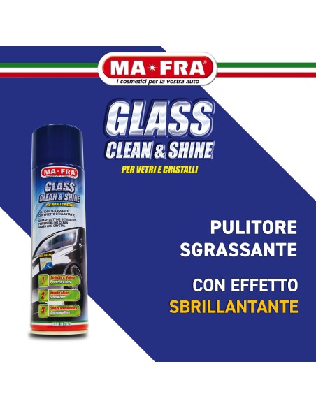 Glass Clean & Shine pulitore sgrassante per vetri e cristalli auto
