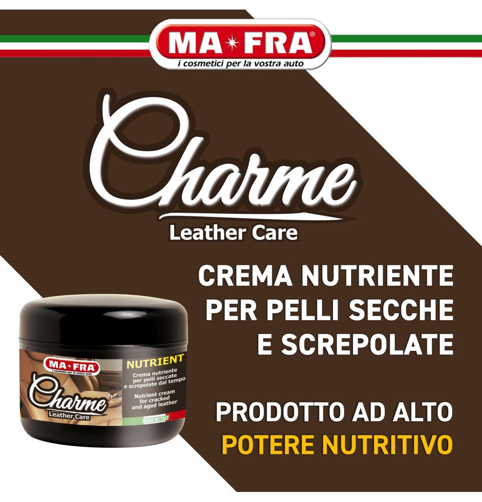 Charme Hydrating latte idratante anti invecchiamaneto sedili pelle auto
