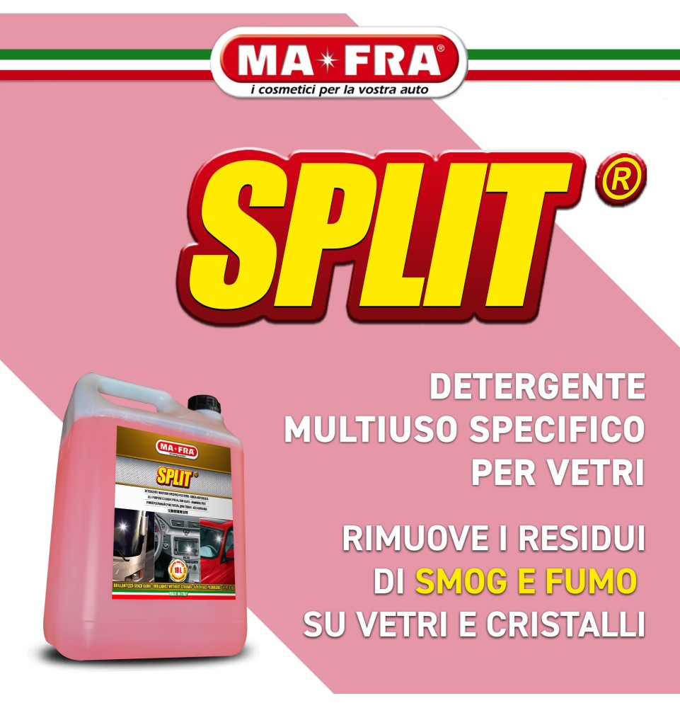 Split per pulizia vetri auto