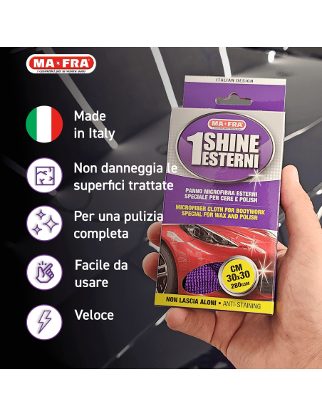 1Shine Esterni - Panno microfibra per carrozzeria 1Shine Esterni - Panno microfibra per carrozzeria