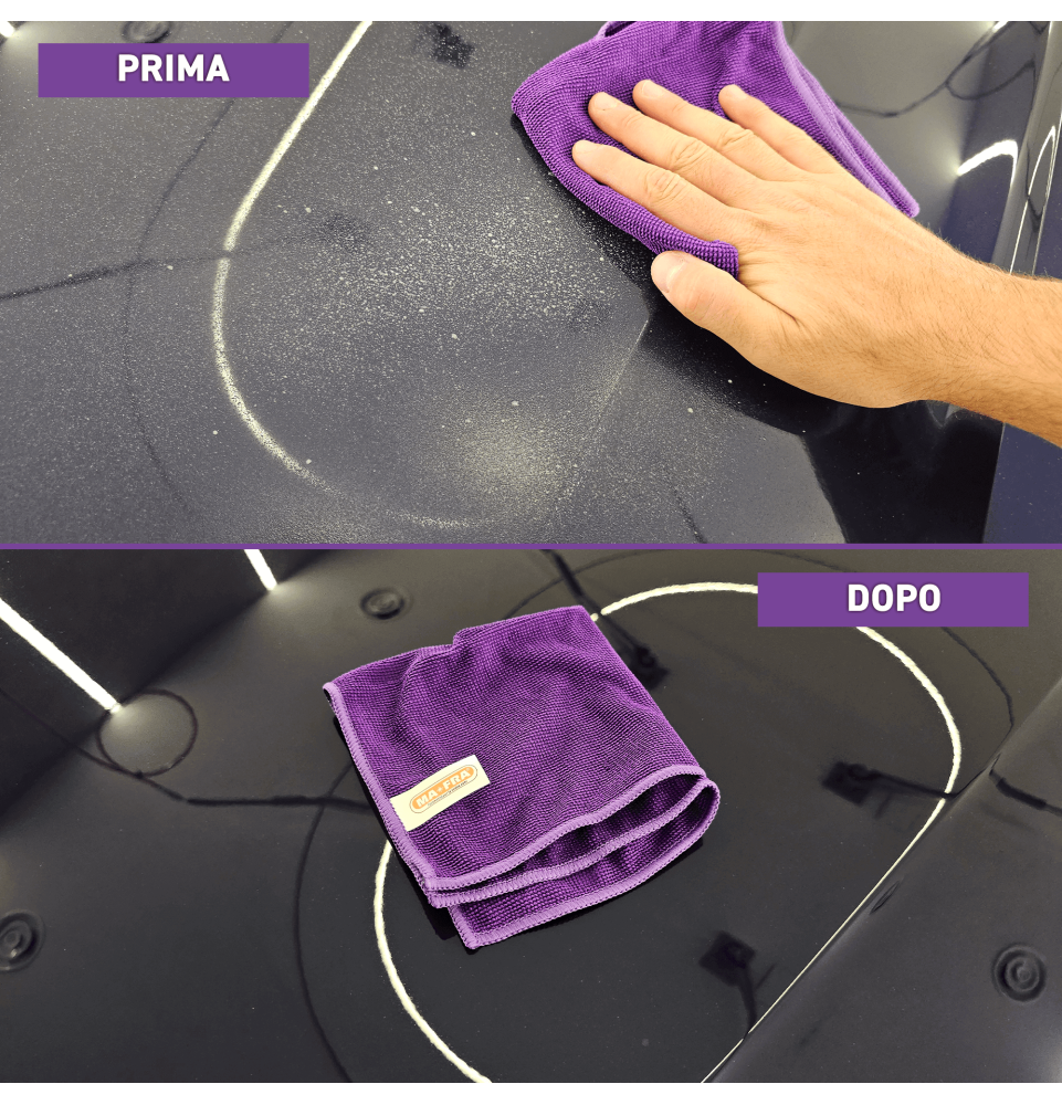 3Shine è un tris di panni specifici per carrozzeria, vetri e plastiche