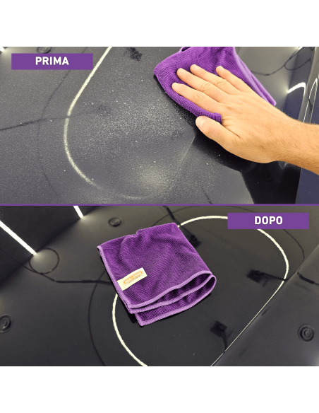 3Shine è un tris di panni specifici per carrozzeria, vetri e plastiche