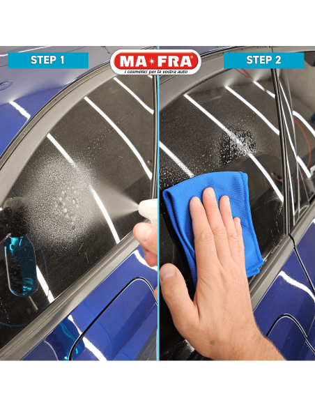 3Shine è un tris di panni specifici per carrozzeria, vetri e plastiche