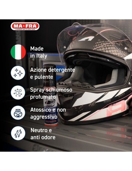 Pulizia casco - Lavaggio Moto MA-FRA