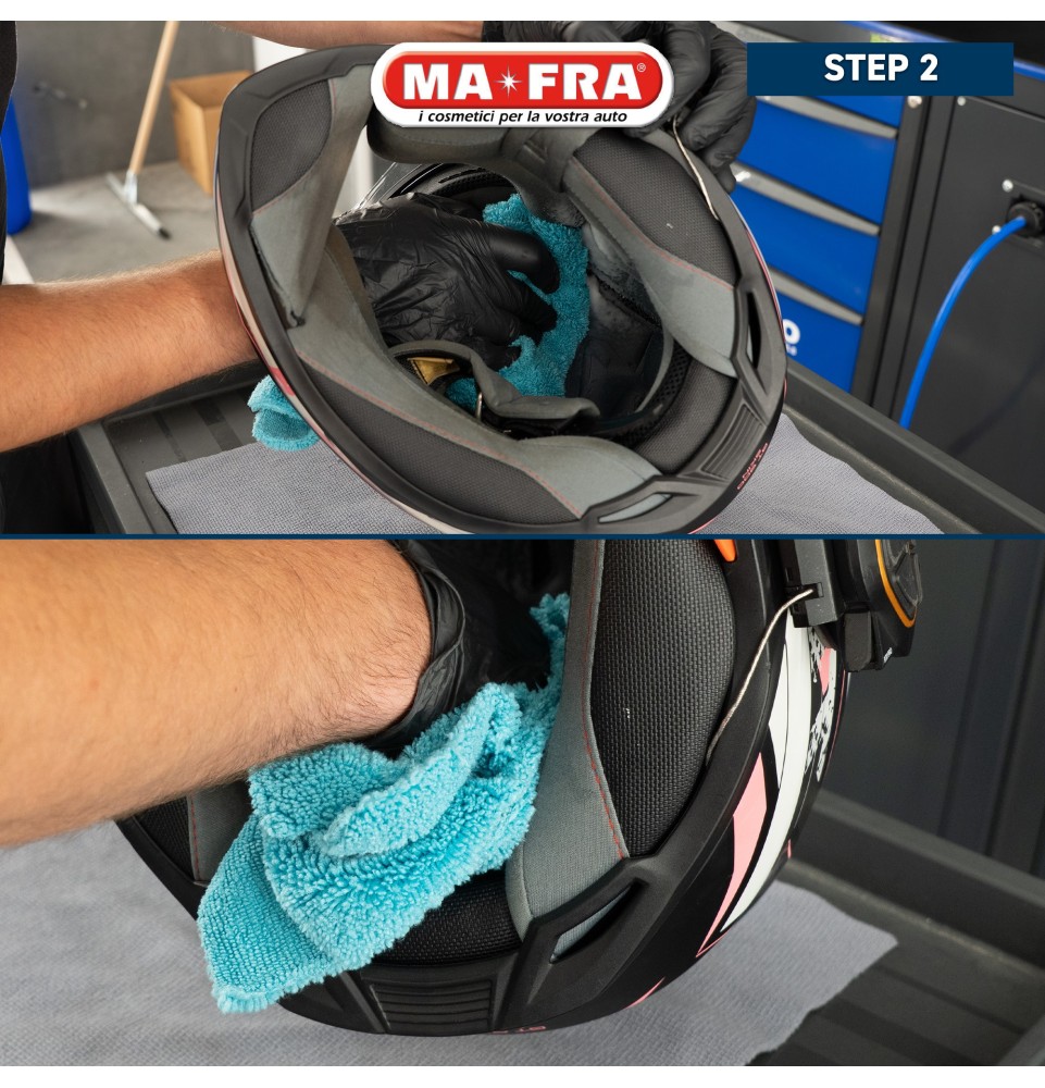 Pulizia casco - Lavaggio Moto MA-FRA