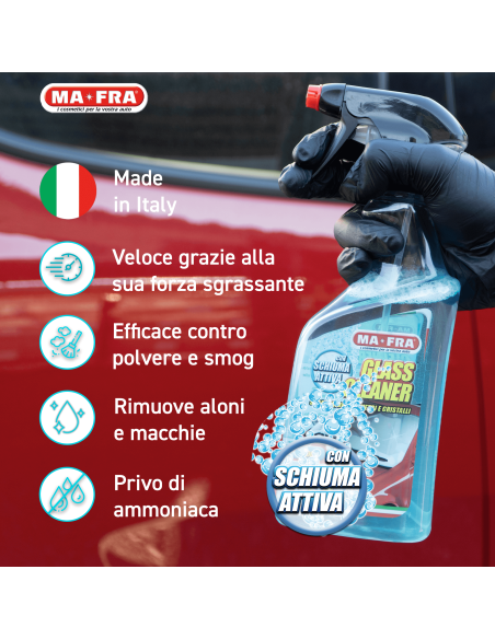 Glass Cleaner sgrassatore per vetri e cristalli auto
