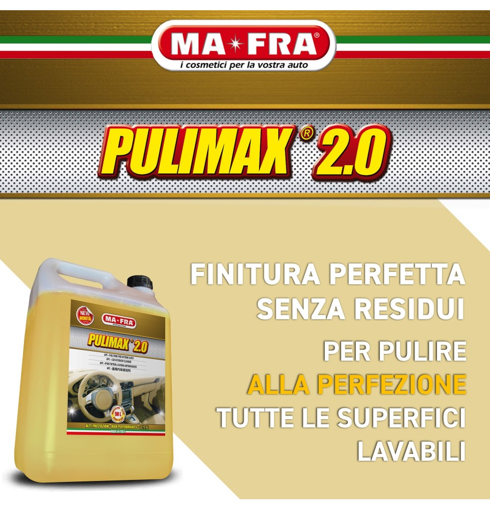 Pulimax 2.0 - 4,5L | APC - Pulitore interni auto | Mafra Shop