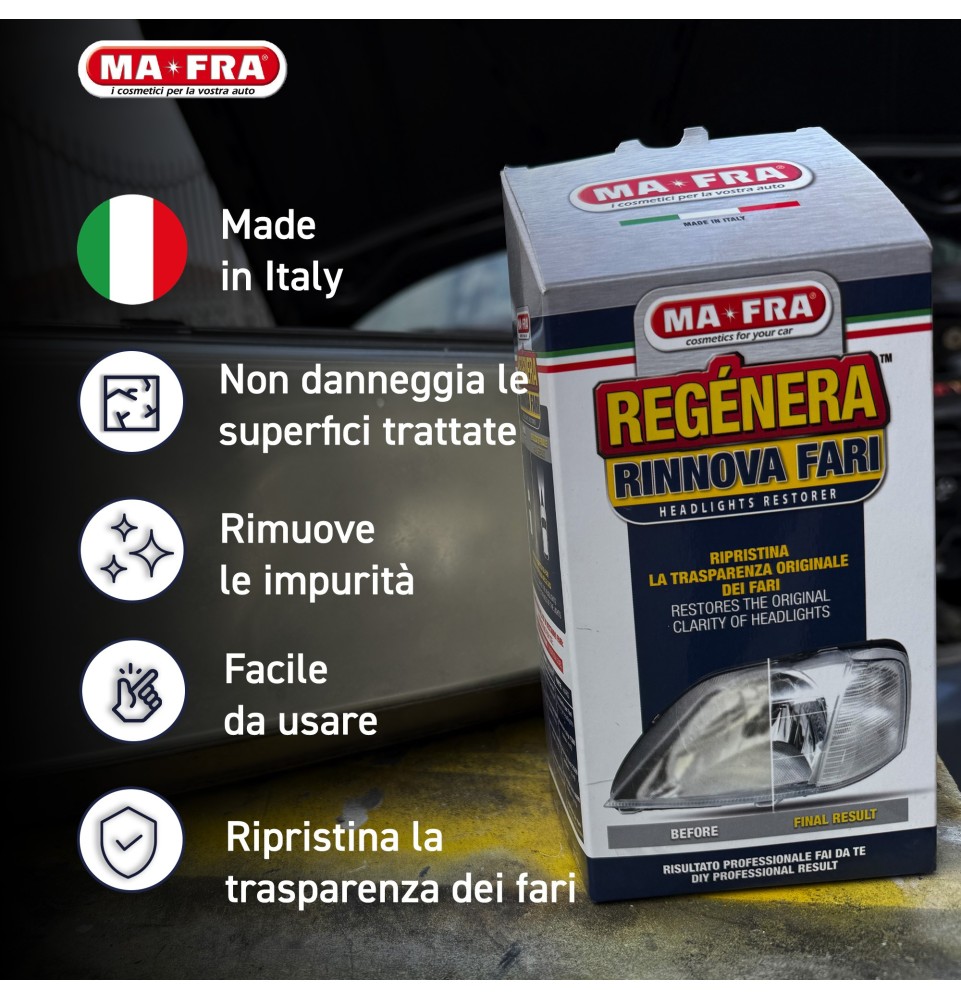 Kit Rinnova Fari ripristina la trasparenza dei fari