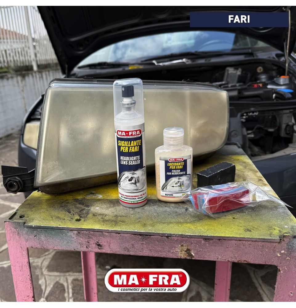 Kit Rinnova Fari ripristina la trasparenza dei fari