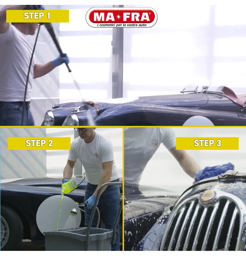 Car Wash Shampoo e Cera lave e lucida in un'unica operazione