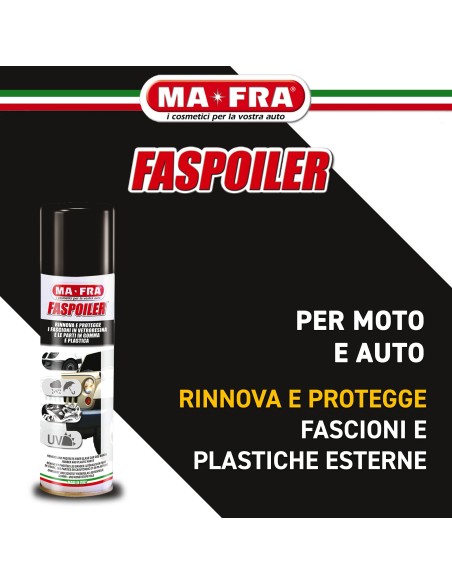 Faspoiler Spray rinnova e protegge paraurti e fascioni auto