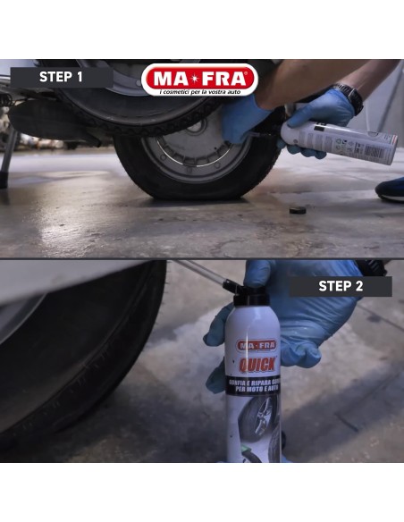 Quick gonfia e ripara gomme in caso di foratura