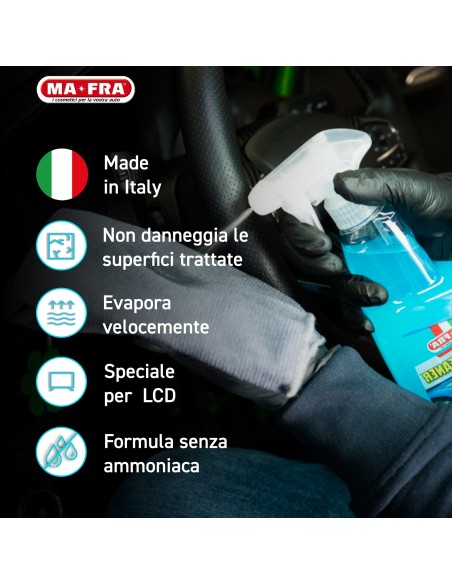 Glass Cleaner Plus 750ml | Pulitore Vetri Auto | Mafra Shop
