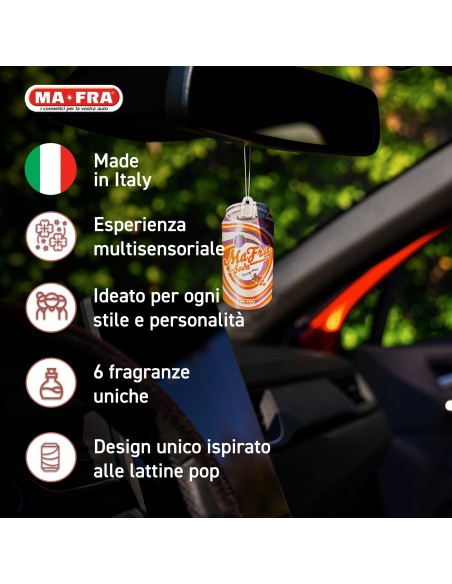 MA-FRA SODA - Il Profumatore Auto Pop e Frizzante| 6 Fragranze
