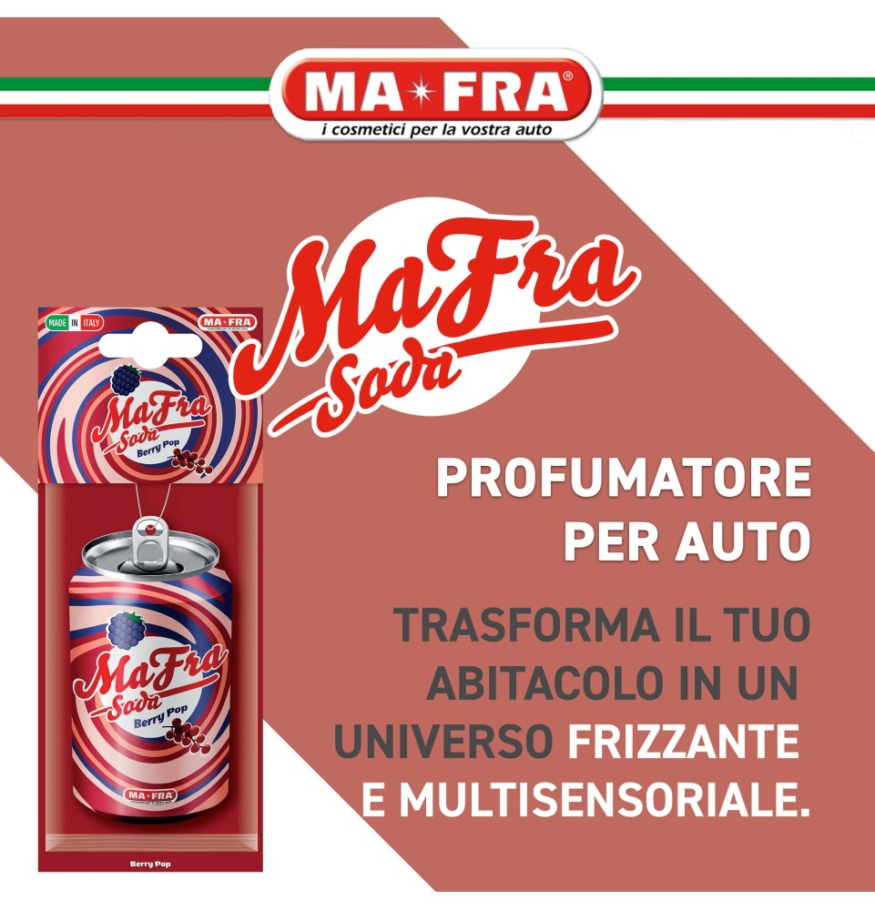 MA-FRA SODA - Il Profumatore Auto Pop e Frizzante| 6 Fragranze