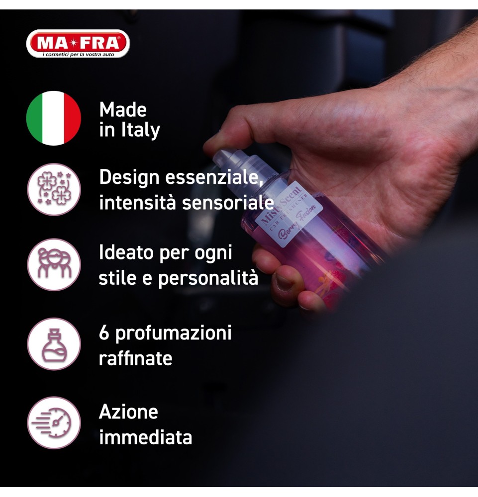 MistyScent Spray - Profumatore per auto 100ml | 6 Fragranze Esclusive