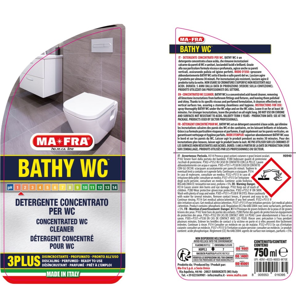 Bathy WC - Igienizzante professionale