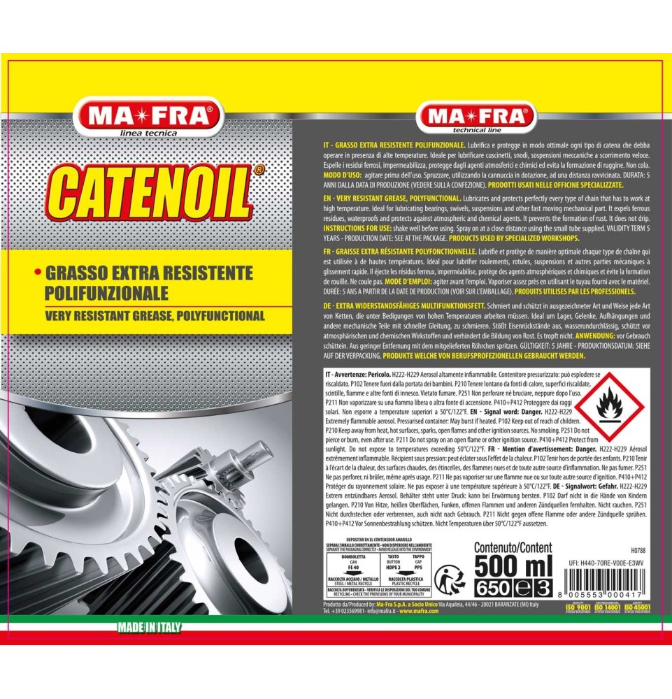 Catenoil - Prodotti per officine e garage