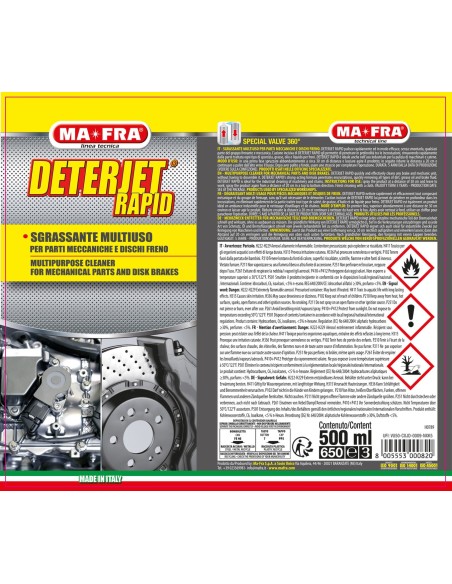 Deterjet Rapid Spray - Prodotti per Officine e garage