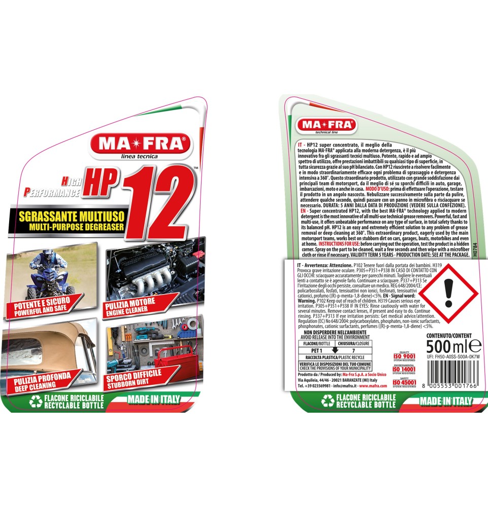 Hp 12 - 500ml - Pulizia Motore - Motore