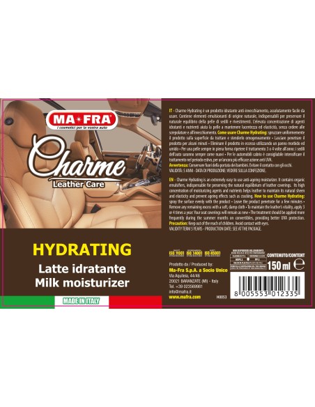 Charme Leather Car Kit - Pulizia interni in pelle auto - KIT AUTO IN PROMO