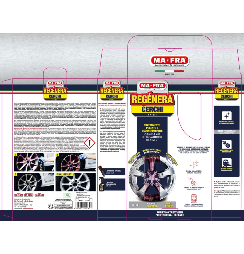 Kit Regénera Cerchi by Mafra | Trattamento decontaminate cerchi
