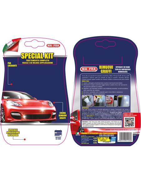 Kit Rimuovi Graffi elimina i graffi superciali carrozzeria