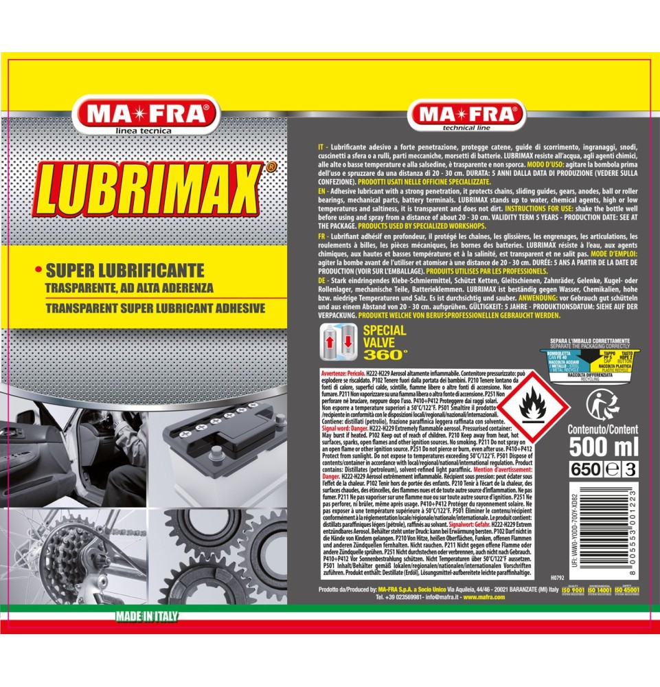 Lubrimax - Prodotti per officine e garage