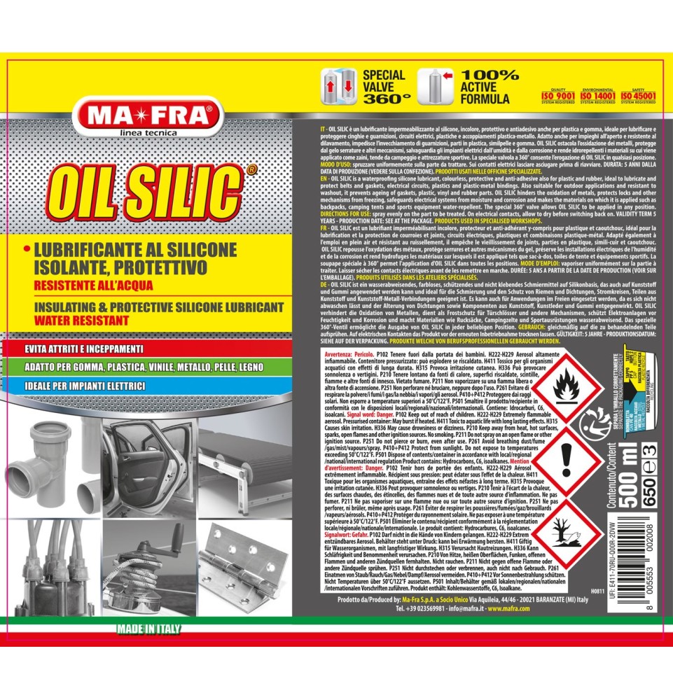 Oil Silic | Lubrificante Siliconico Spray | Mafra 2