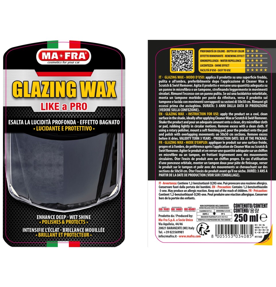 Glazing Wax Polish like a Pro Mafra | Esalta la lucidità profonda