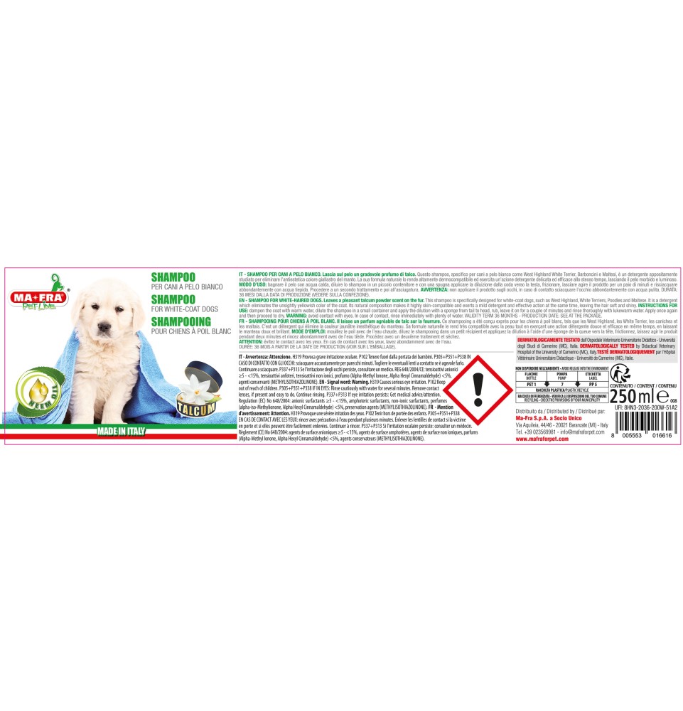 Shampoo Cani Pelo Bianco 2
