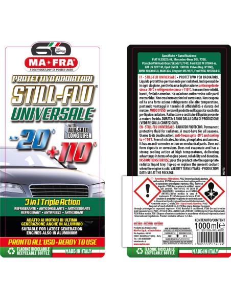 Still Flu | Liquido Protettivo Radiatori -20°C +110°C | Mafra