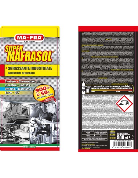 Supermafrasol sgrassatore industriale professionale per officine e industrie