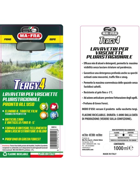 Tergy 4 | Liquido Lavavetri Pluristagionale pronto all'uso | Mafra