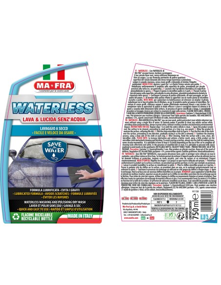 Waterless lava e lucida senz'acqua | Lavaggio a secco | Mafra Shop