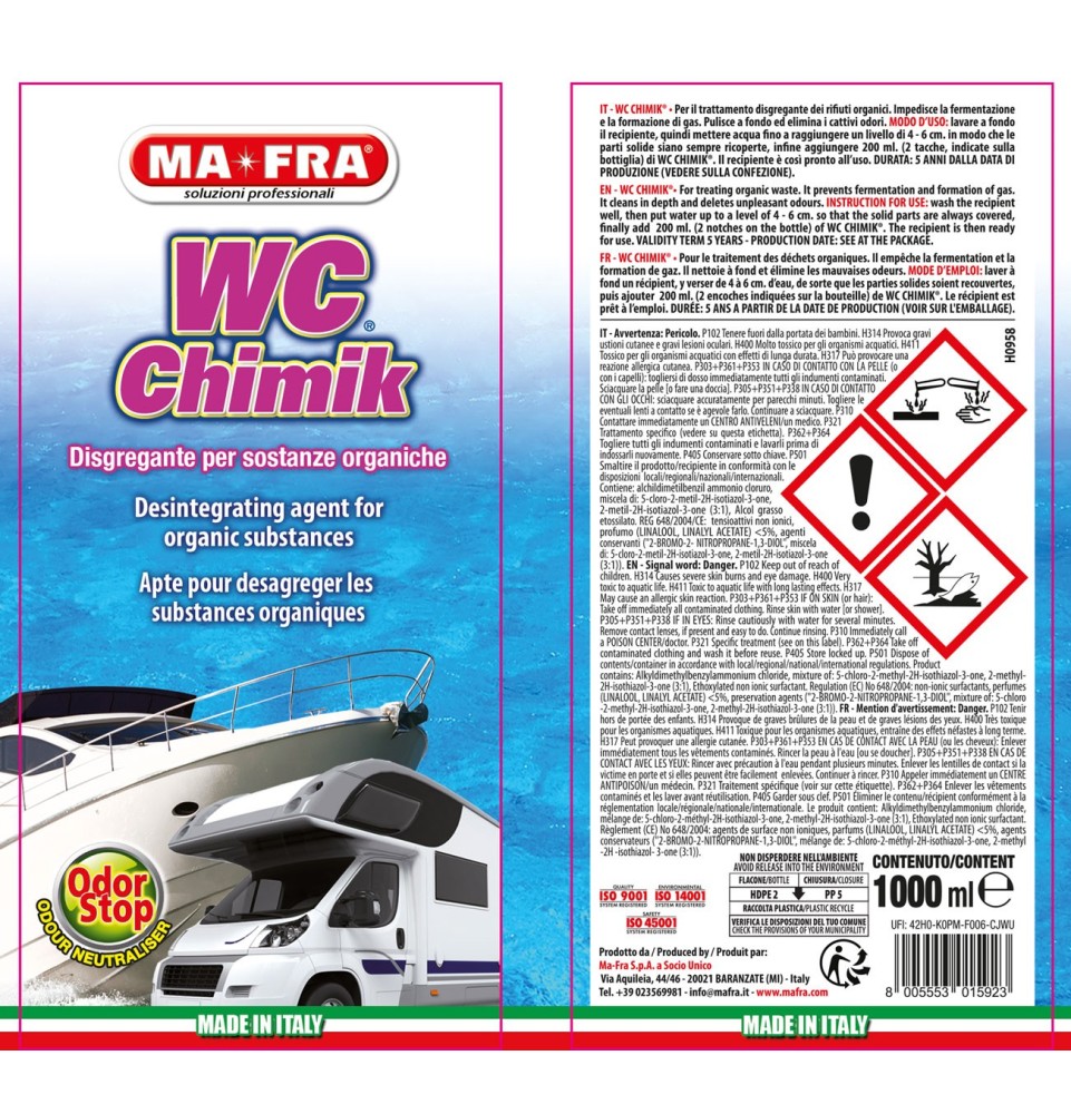 Wc Chimik - Wc Camper - CAMPER