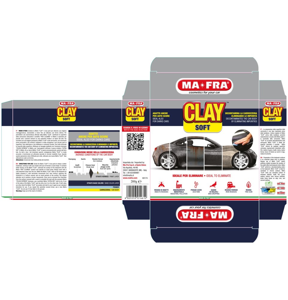 Clay Soft pasta decontaminante auto scure
